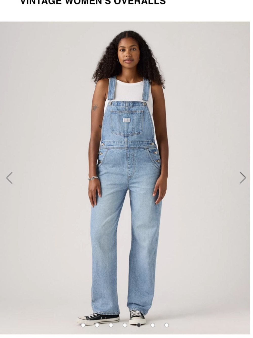 Levi's Light Blue Denim Women's Overalls